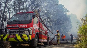 Mobil Damkar Pangkep Terbalik, 2 Personel Tewas Saat Tugas