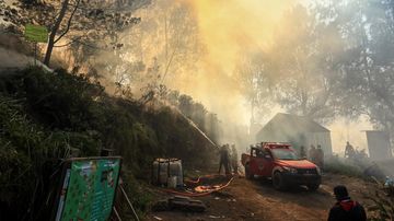 Karhutla Jatim Mereda: Titik Api di Kawah Ilalang Berangsur Padam
