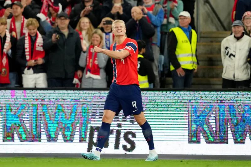 Haaland Borong Dua Gol, Norwegia Kalahkan Denmark 3-2