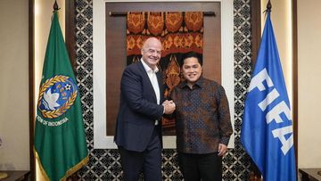 Erick Thohir Sambut Infantino Sebelum Final FIFA ASEAN Cup 2026 Indonesia vs Thailand
